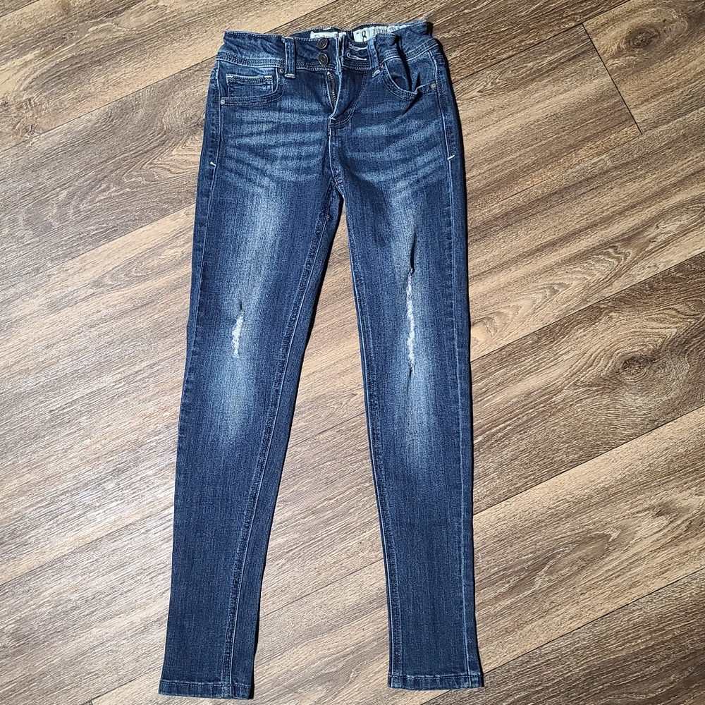 Indigo Rein Girls distressed jeans sz 8